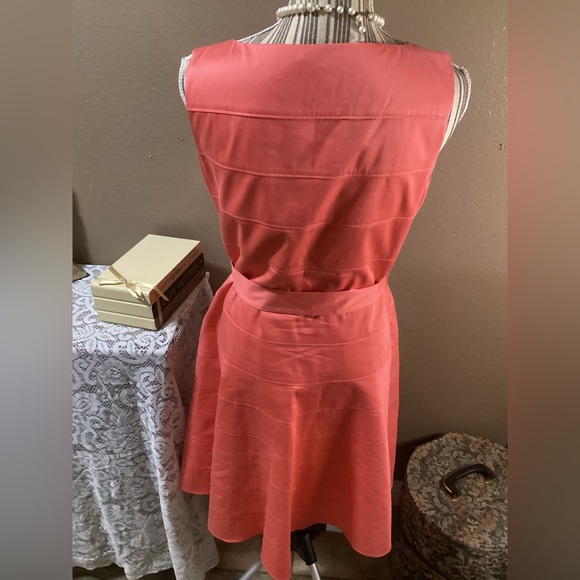 CALVIN KLEIN Chic Coral Sleeveless Dress - Picture 3 of 12